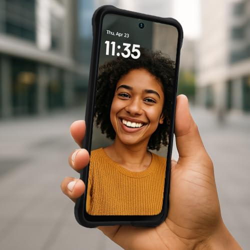 Image of Motorola Moto G (2025 /2026) & G Play (2026) Rugged Protective Case- Black | Precision fit, Military Grade Shock Absorbing Cover for Enhanced Phone Grip, Drop Protection