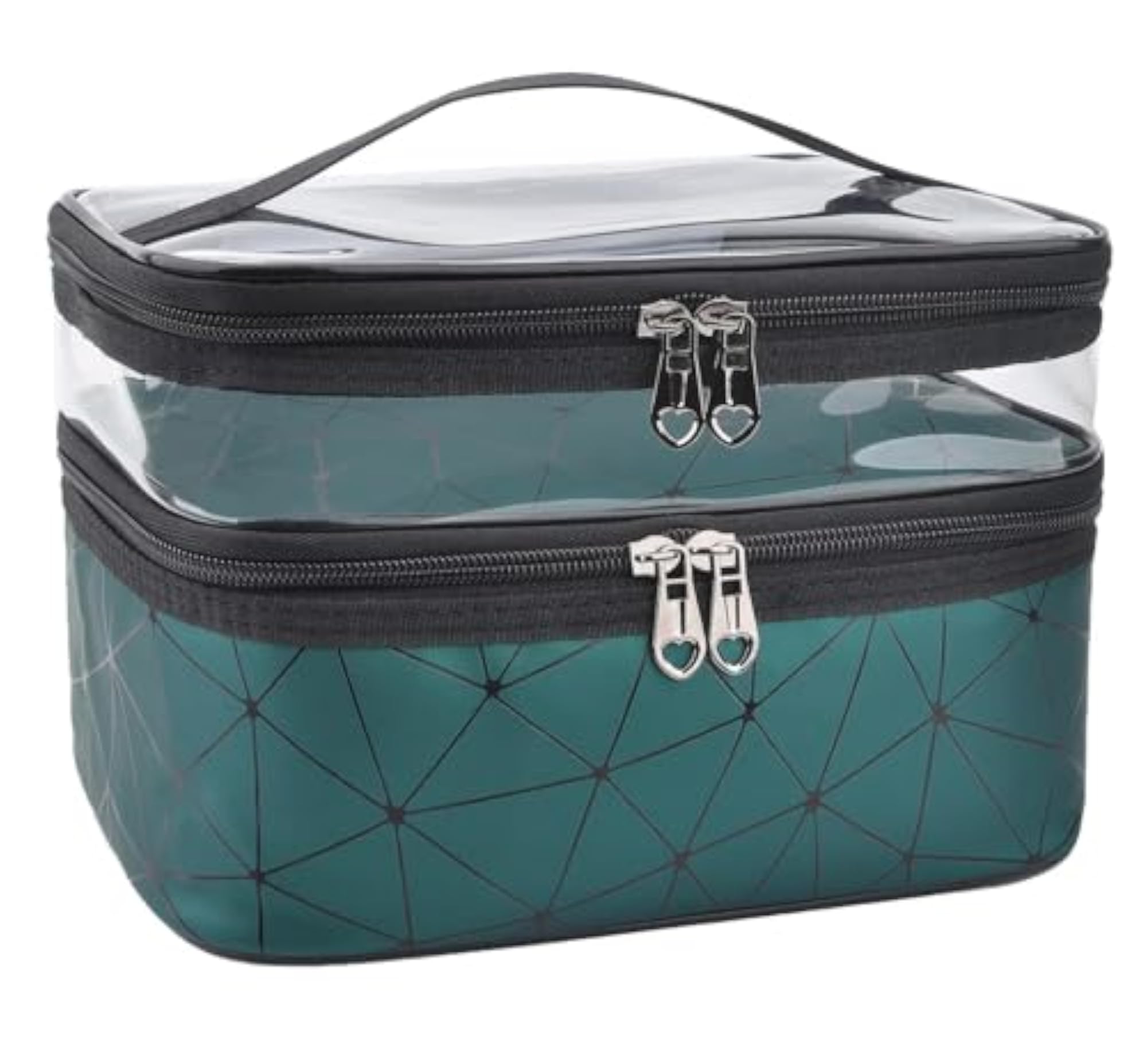 Makeup Bag, 2 Layer Waterproof Large Portable Organizer