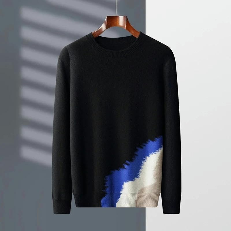 Men's Round Neck Pullover Autumn Winter Shirt Knit Top Sweaters