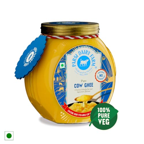 Image of Parsi Dairy Farm's 100% Cow Ghee: Pure and Traditional Desi Ghee, 100% Vegetarian & No Preservatives | 1 Litre