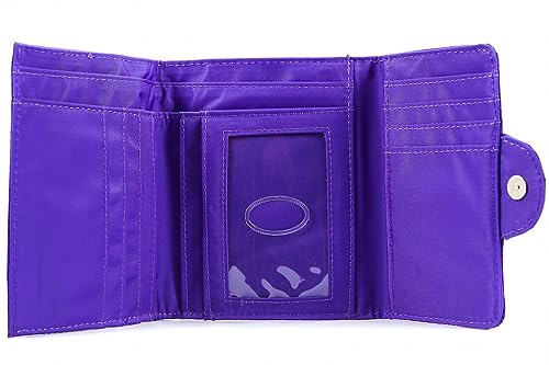 Big Skinny Women's Trixie Leather Tri-Fold Slim Wallet, Holds Up to 30 Cards3