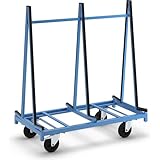 eurokraft | Scheiben-Transportwagen | 2 Ladeflächen | mit Gummiprofilen