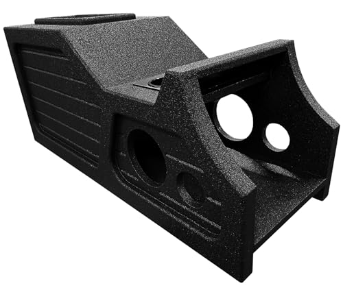 Rockville RQB8 Single 8" Side Ported Subwoofer Box Enclosure With Bed Liner Finish