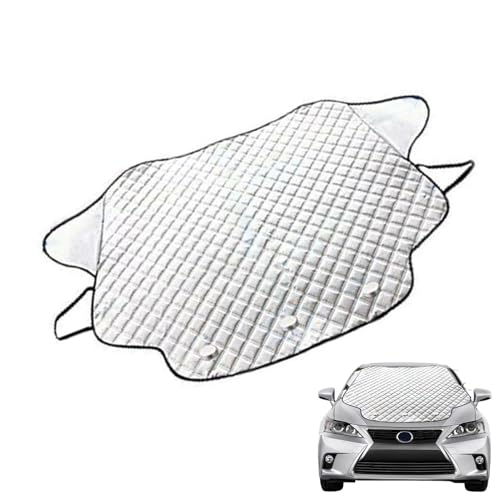 Cubierta de nieve para parabrisas, protector magnético contra heladas para coche, 84.6 x 49.2 x 0.8 pulgadas, protección para SUV, protector de parabrisas anticongelante, protección solar de hielo y
