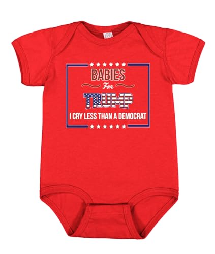 Babies for Political Baby Creeper Boys Girls Infant Bodysuit, Red, 6M