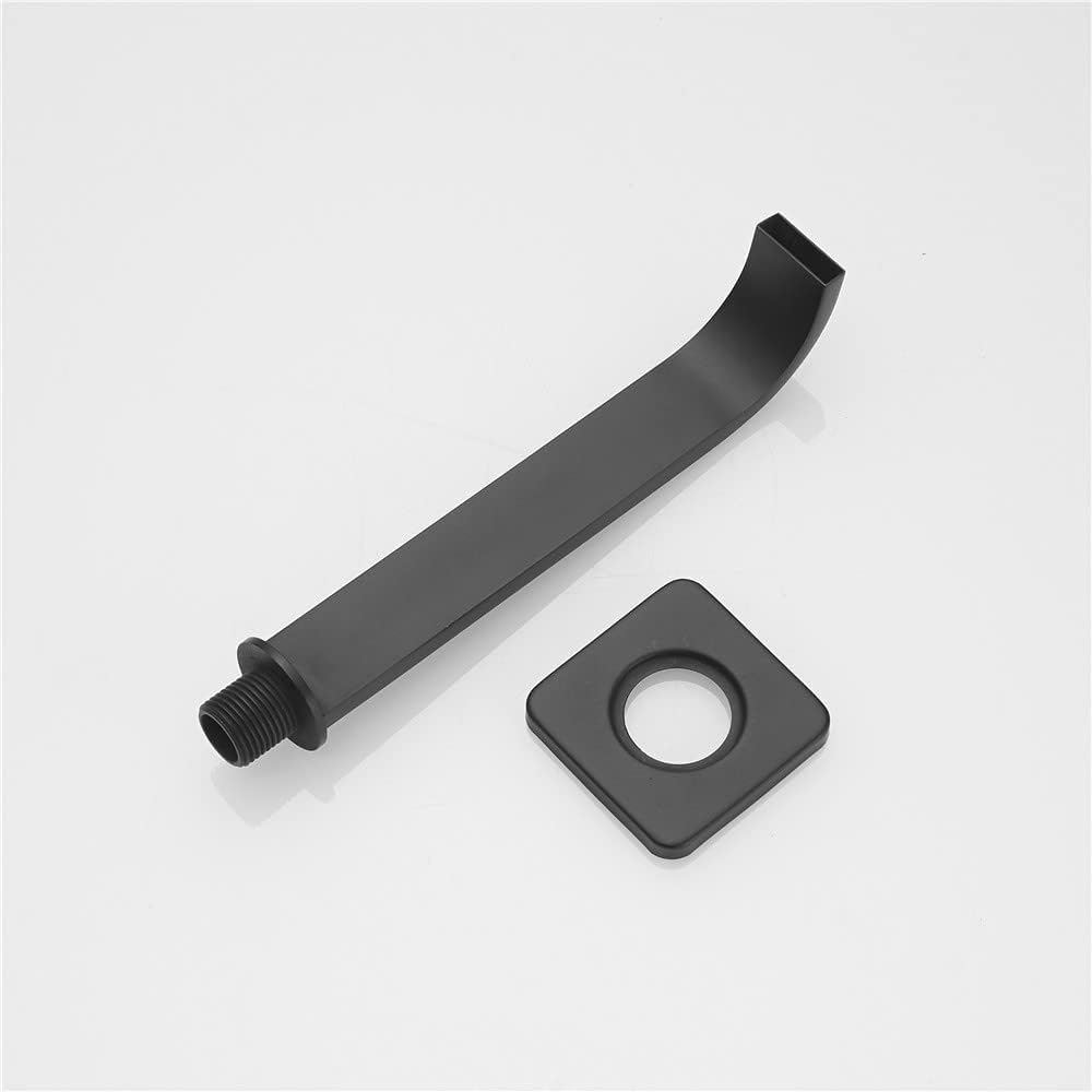 Bathtub Faucet Tub Spout,Bath Tub Faucets Spout Replacement,Extra Long Shower Tub Spout Filler for Shower System Faucet Set 1/2 NPT Male Thread Matte Black
