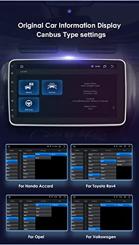 8 Core 1 Din Car Stereo Radio With Wireless Carplay Android Auto,10.1" Detachable Rotatable Tiltable Qled Screen Gps Navi Bluetooth Wifi Local Weather Widget Audio Video Receiver,4+32Gb, Ahd Camera #TOP7