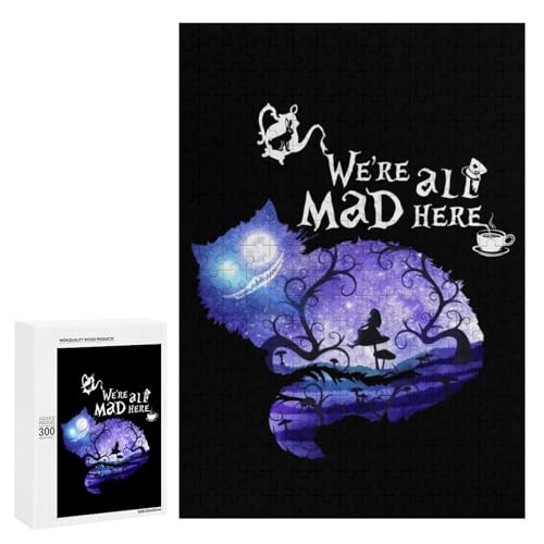 300 PCSs[X WO\[pY We Are All Mad Here `FVL svc̍̃AX ؐ [P[Xt  CeA v[g Puzzle Mtg sN`ApY m猸  Ǌ|ǉ
