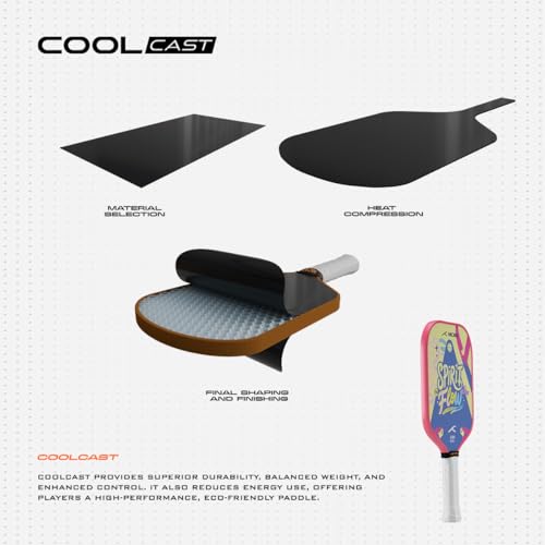 Image of Hundred Spirit X Flow - Pickleball Paddle | 13mm Core | Wide Body Power Paddle | Enhanced Sweet Spot | Ideal for Beginners & Intermediate Players | Free Paddle Bag