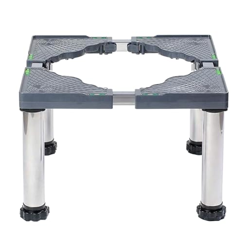 Base para Lavadora de 4 Patas, Ajustable, 29-32 cm, Capacidad de Carga: 300 kg, para mininevera, Lavadora, Secadora y congelador.