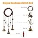 2 Pieces Witch Bells for Door Knob for Protection Hanging Bell Wind Chimes Handmade Decorative Bell for Boho Home Room Witchy Decor (Classic)