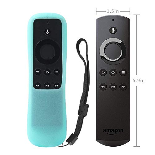 Fire TV telecomando Custodia SIKAI silicone custodia per Fire TV/Fire TV 4 K/Fire TV Stick Alexa vocale telecomando della pelle amichevole resistente antiscivolo Anti perso con chiave Band (Rosso)