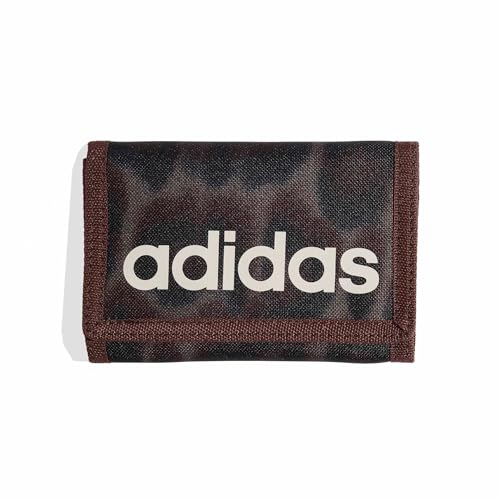 adidas Unisex Linear Graphic Wallet, Earth strata/Shadow Brown, One Size