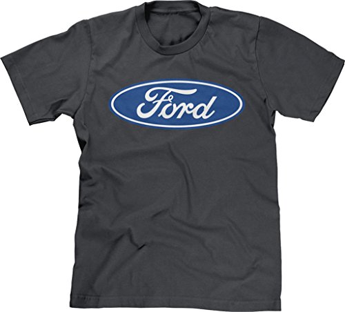 Blittzen Mens Blue Ford Logo, 2XL, Charcoal