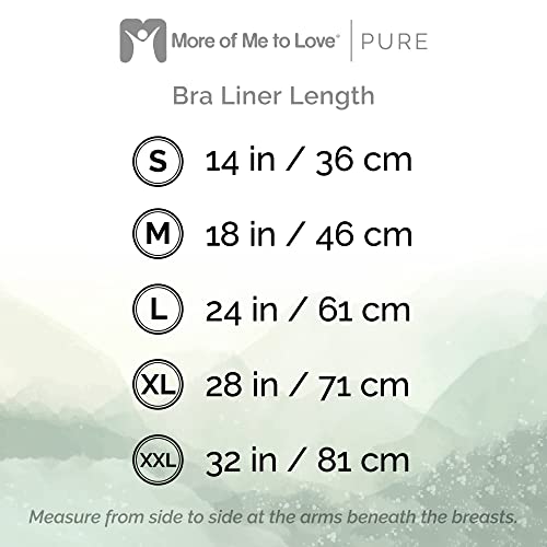 More of Me to Love Organic Cotton and Bamboo Bra Liner 4-Pack (Pearl White, Blush Pink, Stone Gray, Fawn Beige)2