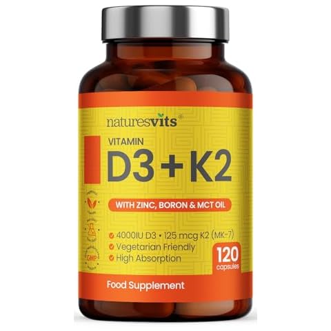 NaturesVits Vitamin D3 and K2 Joint Care Supplement Cover