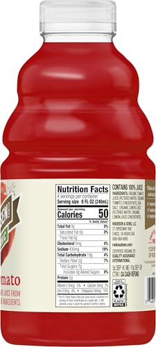 Image of R.W. Knudsen Organic Tomato Juice, 32 fl oz (Pack of 4)