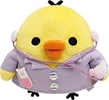サンエックス(San-X) リラックマ カラフルドクター あつめてぬいぐるみ キイロイトリ (ドクター) 12×15.5×12cm 6才以上 マスコット ぬいぐるみ MO43001