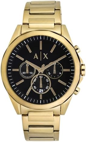 Armani Exchange Relógio masculino com cronógrafo de aço inoxidável