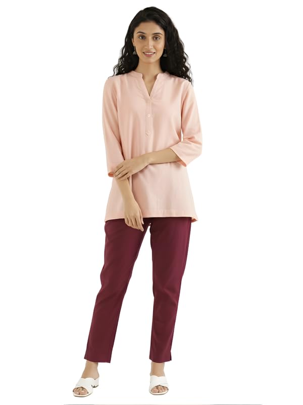 Image of SAADAA Women's Cotton Kurta Pant Set - | Soft, Breathable Fabric | Comfortable Daily Ethnic Wear