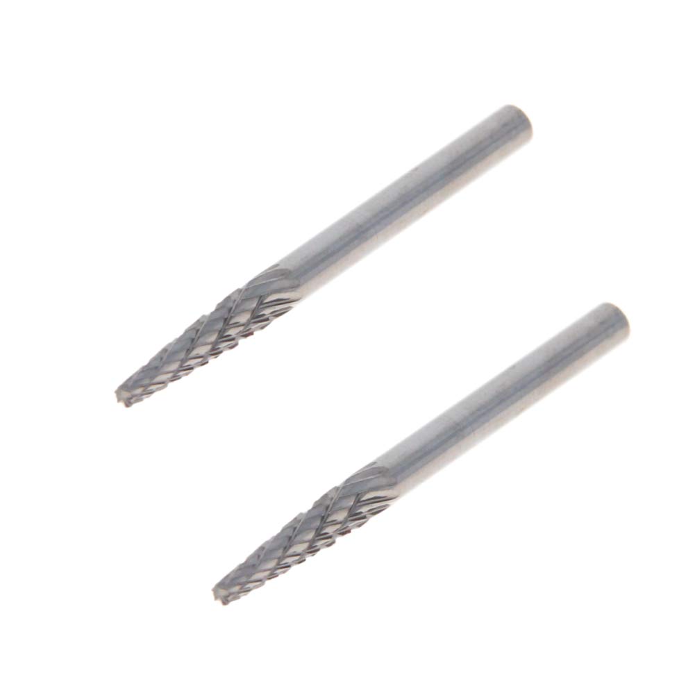 10 Lime Rotanti In Carburo Di Tungsteno - Frese Per Dremel Con Gambo 3mm