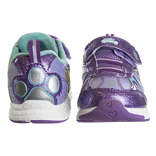 Nickelodeon Girls' Paw Patrol Sneakers - Laceless Led Light Up Shoes (Toddler/Little Kid), Size 8 Toddler, Purple #TOP2