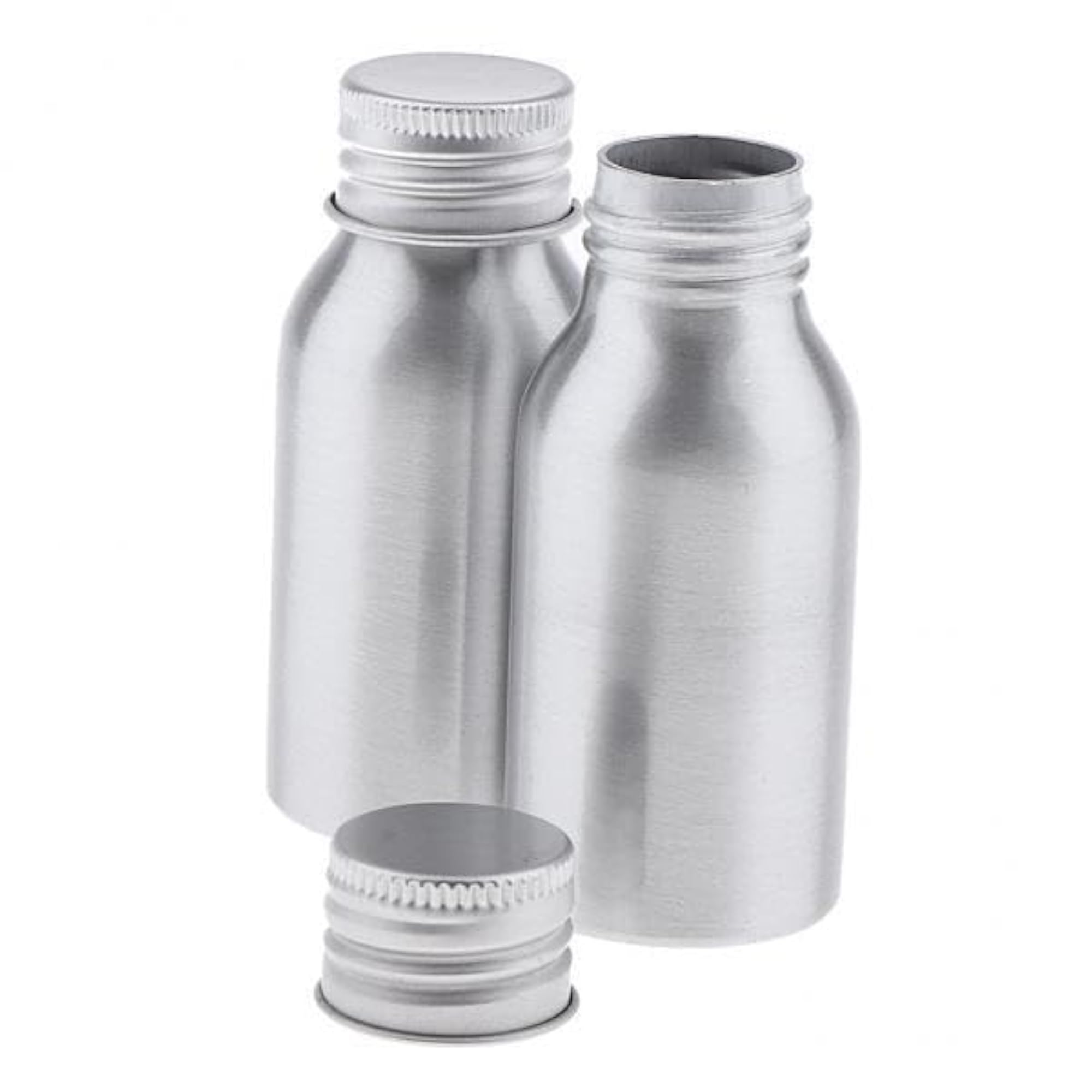 2x2Pcs Aluminum Empty Refillable Cream Lotion Bottle