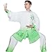 JIMNOO Women And Men Chinese Style Tai Chi Suit Satin Kung Fu Martial Arts Performance Exercise Costumes (Color : A, Size : Medium)