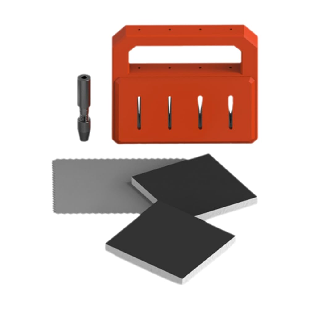 Bloepum Airbrush Needle Repair and Sharpening Tool Kit - Maintenance & Polishing Accessories for 0.2mm, 0.3mm, 0.5mm Needles