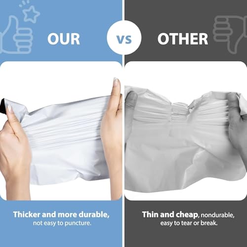 Image of Metronic Poly Mailers 6x9 1200 Pack White, Small Shipping Bags Bulk Mailing Envelopes for Small Business, Mailers Poly Bags for Shipping Self Seal Waterproof, Mailing Bag Packaging Bags