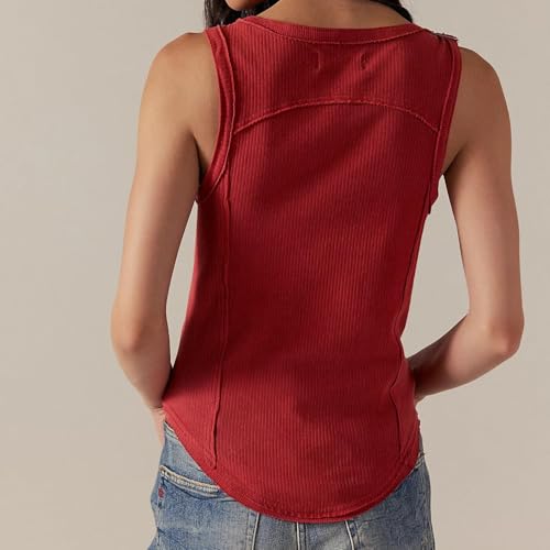 Camiseta de punto para mujer estilo Y2K con cuello redondo 2