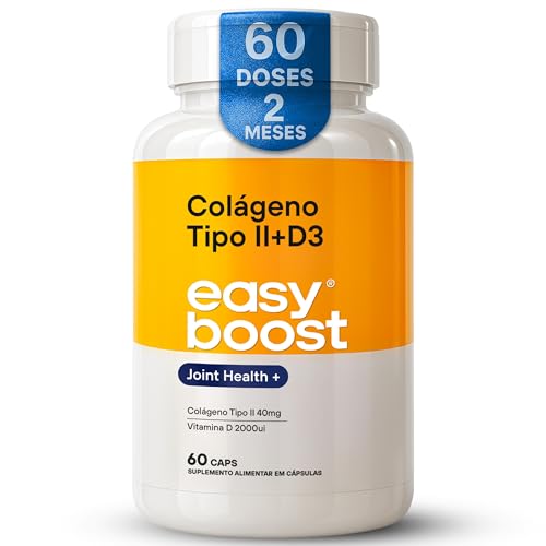 Colágeno Tipo 2 40mg + D3 2000ui Easy Boost 60 Capsulas