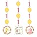 Creative Converting Sweet at One Girls Hanging Cutout Party Decorations, 3-Piece Per Package
