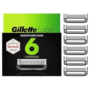 GilletteLabs Razor Blade Refills, 6 count