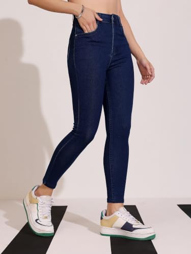 Image of Dolce Crudo Distressed High Rise Skinny Jeans for Women