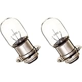 スタンレー電気(STANLEY) バイク用ヘッドライト球 12V 30/30W A0330V T19L口金 μ84電球 クリア (× 2)