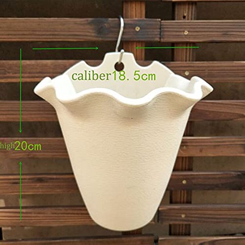 Jardiniere balcon Jardinière suspendue en plastique | Pot de fleurs mural, Pot de fleurs, conteneur de plantes, Pot for fournitures de jardin d'intérieur et d'extérieur Pot suspendu plante interieur (