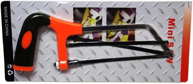 biyya® Mini Saw Heavy Duty Hacksaw and Blade for Cutting Plastic,PVC Pipe, Wood, Metal, Tile, Ceramic, Rubber