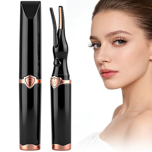 Recourbe-cils électrique chauffant rechargeable USB noir avec 3 modes de température