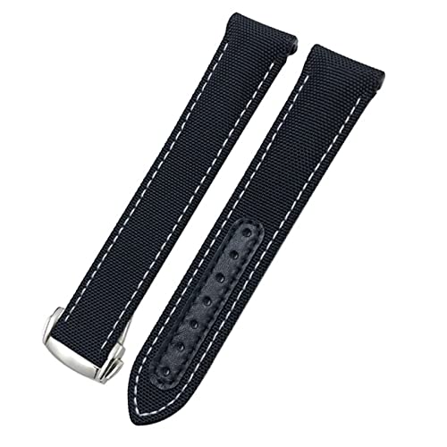 Bracelet montre nylon cuir 20mm pour remplacer bracelet Omega usé