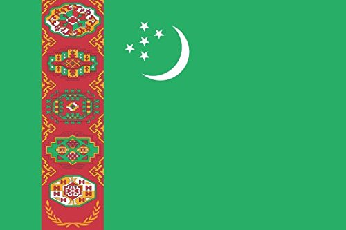 2x autocollant pour voiture ' Turkménistan - drapeau ' 2x Car Sticker Turkmenistan flag (env. 8x5 cm)