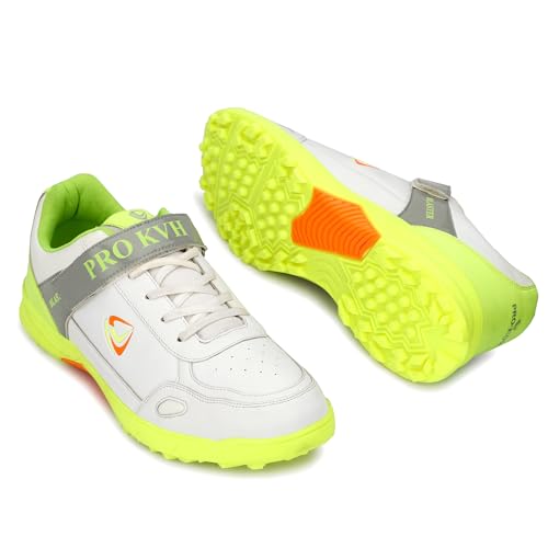 Image of PRO KVH Lightweight Cricket Shoes: Comfort, Grip, and Durability Spikes for Batting, Bowling & Fielding