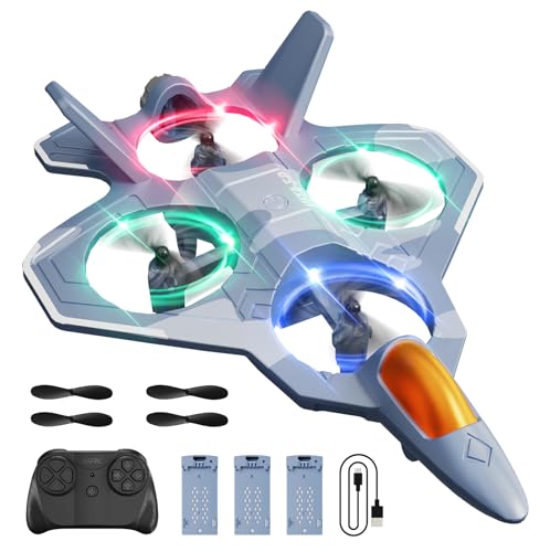 4DRC RC Planes Remote Control Airplanes with 3 Batteries, Foam Remote Control Planes for Kids Adults...