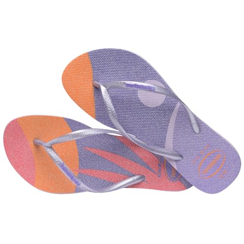 Havaianas Kids Slim Palette Glow Flip Flops - Spring and Summer Sandals for Kids - Quiet Lilac, 9C little kid4