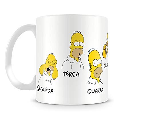 CANECA HOMER SIMPSON - DIAS DA SEMANA
