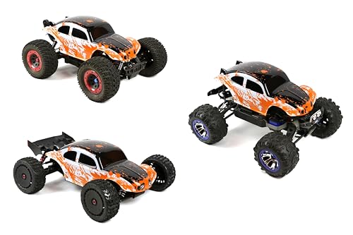 SummitLink Custom Body Compatible for 1/10 1/8 Scale RC Car or Truck (Truck not Included) (Muddy Orange Over White/Black) by SummitLink - Used condition - Image 4