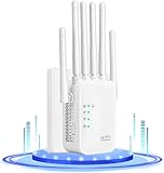 【Excellent Répéteur Wifi】 Grâce à son design mural et ses antennes réglables, ce répéteur wifi puissant permet au signal de traverser les murs, améliorant ainsi le réseau Wifi de votre chambre, salle de bain, garage et sous-sol, et éliminant les zones mortes du signal. Il peut connecter plusieurs appareils simultanément, idéal pour les smartphones, les tablettes, les ordinateurs portables et les gadgets domotiques.