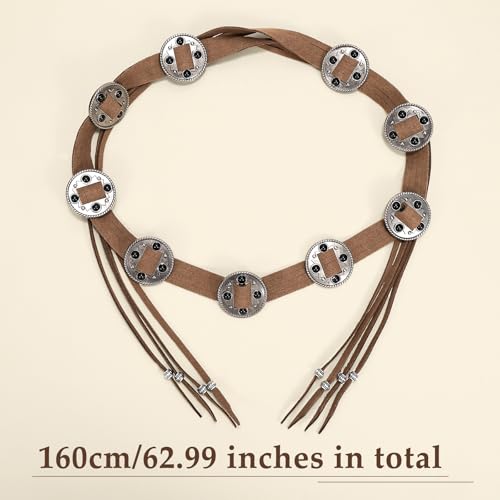 Western Style Belts Women's Tassel Rope Braid Waist Belt Woven Belt for Dress Vest Jeans3