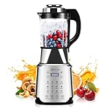 ASTRALSHIP Ash01-S Edelstahl-Mixer mit Heizung, 26000-60000 U/min, Hochgeschwindigkeits-Küchenmaschinen, Küchenmixer, 1 Glas-Mixer