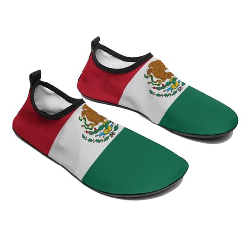 Mexico Flag Mexican Man Woman Water Shoes Quick Dry Barefoot Shoe Beach Surfing Swim Pool Yoga Sock